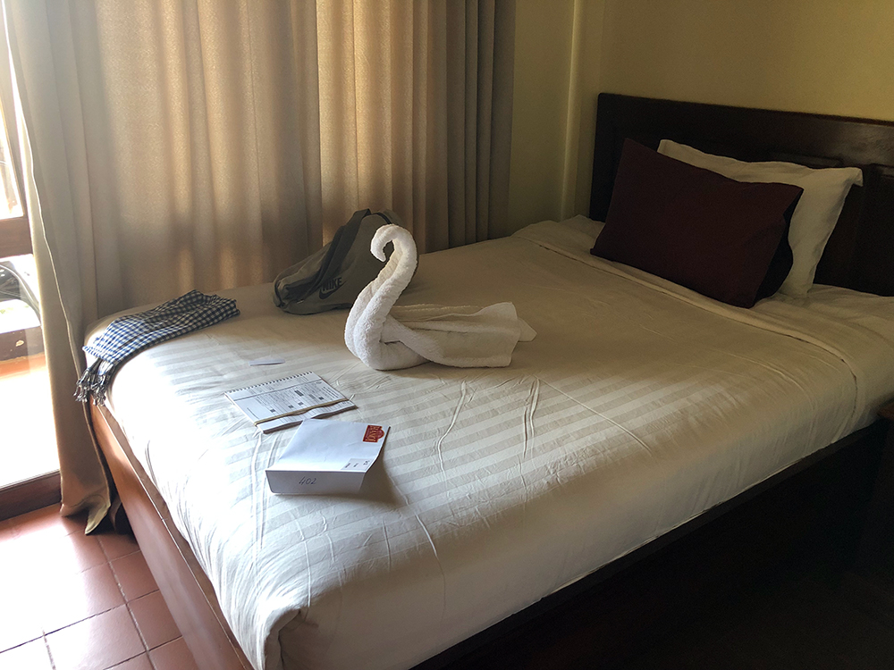 Jim's bed swan