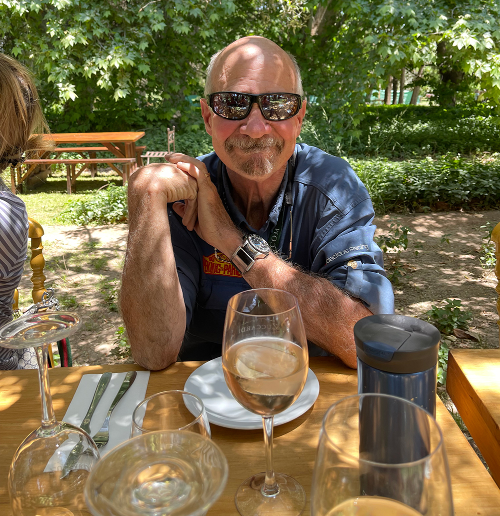 Tim enjoying the Vineyard Luncheon