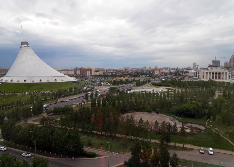 View of Astana from the hotel