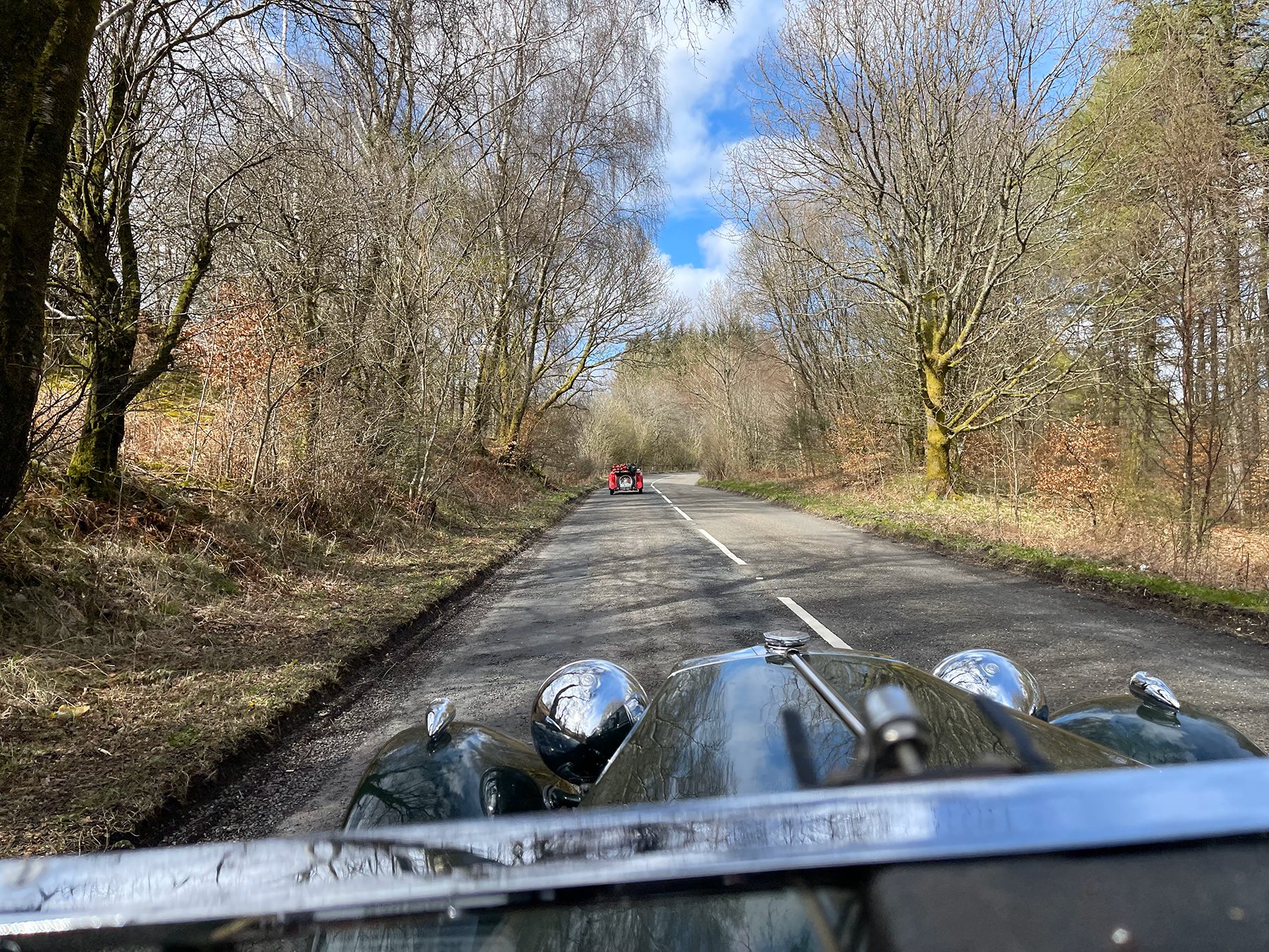 View from the navigator's seat