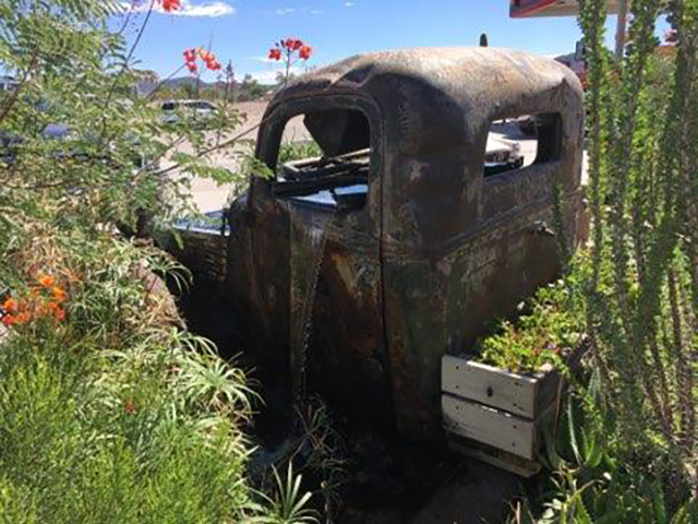 abandoned truck