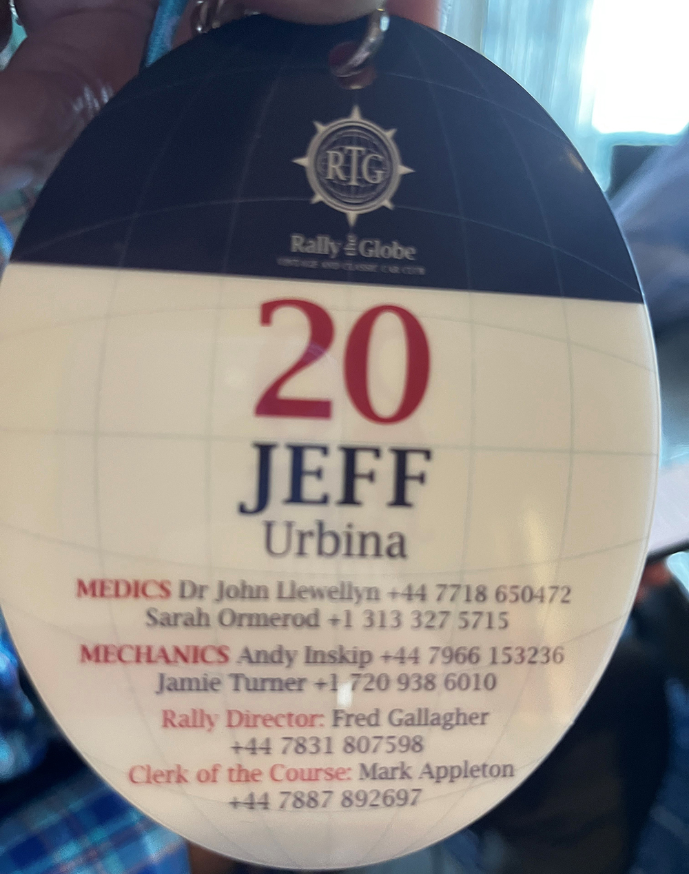 Jeff's badge