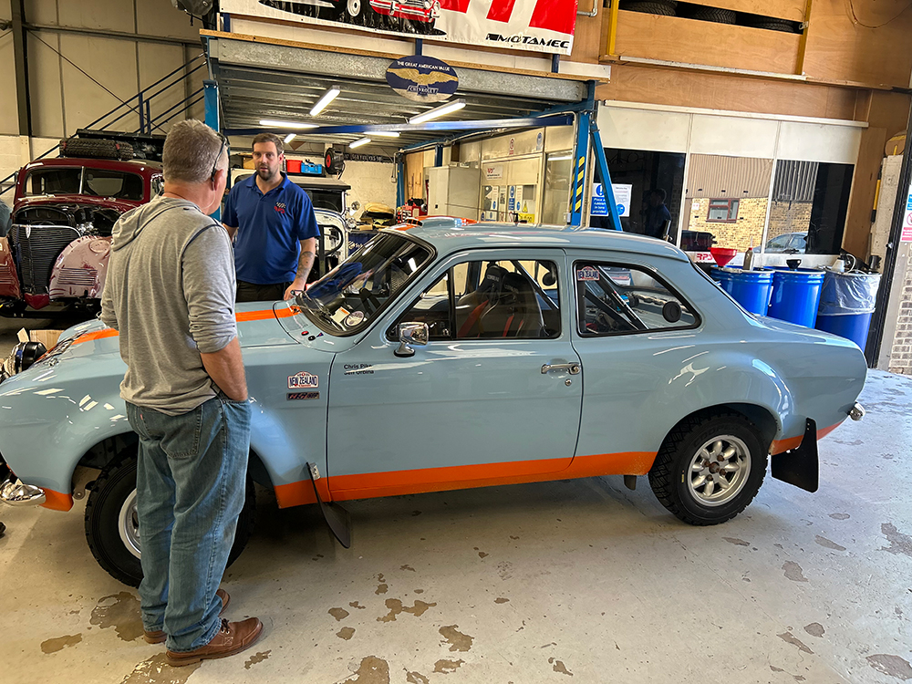 One of the Escorts in the shop
