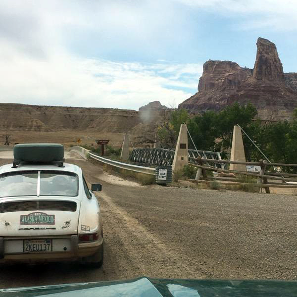 view from inside the Bronco