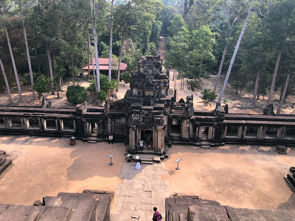 Jim's shot, looking down at the temple