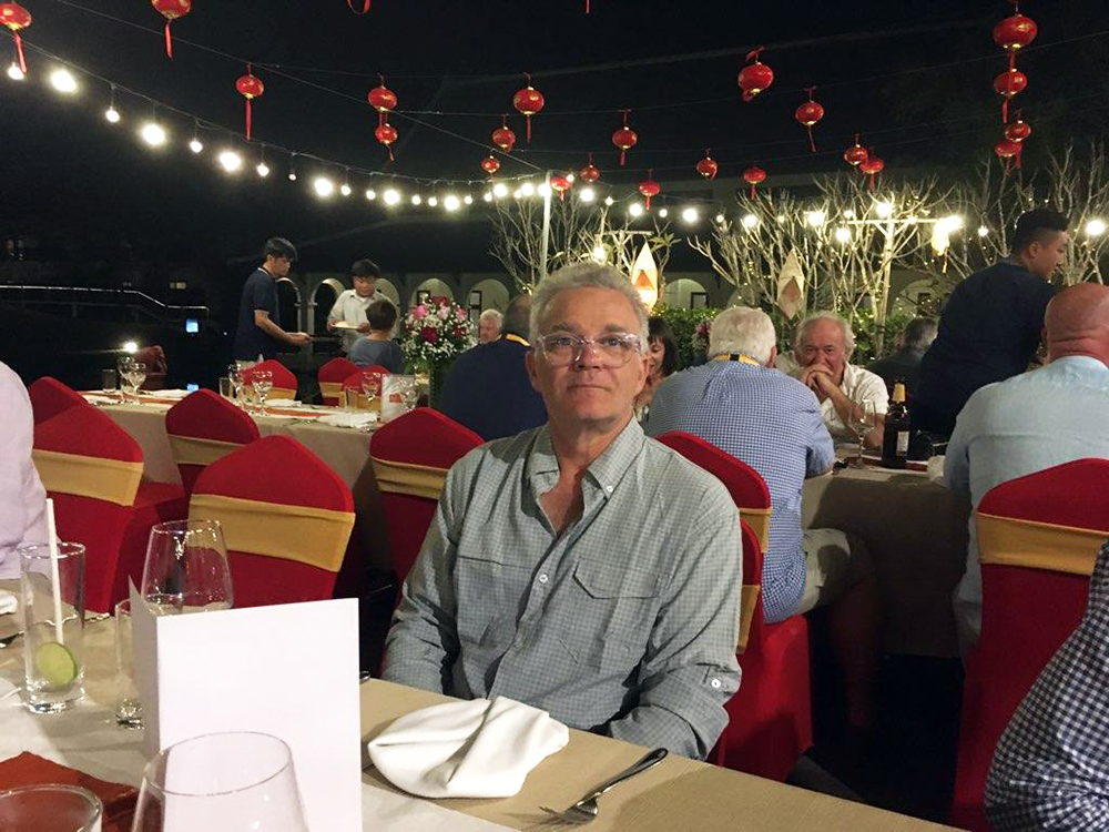 Chris at dinner