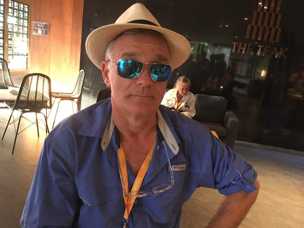 Chris in his hat