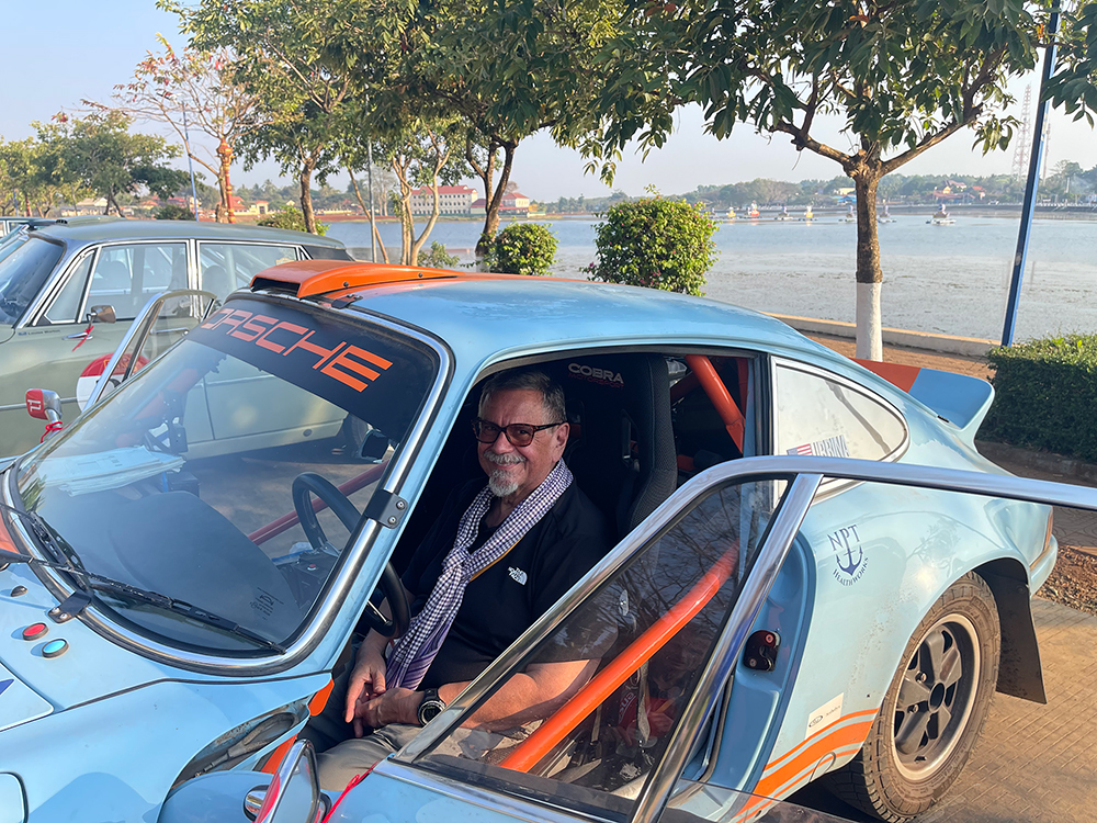 Jeff in the Porsche