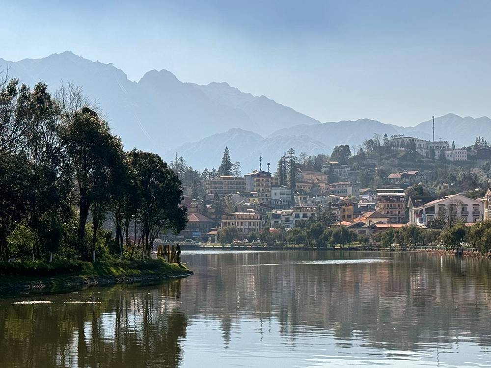 lakeside town