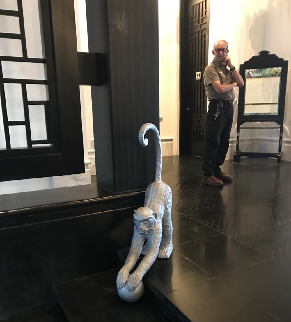 one more monkey sculpture