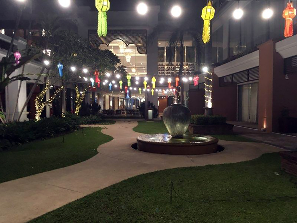 evening walkway