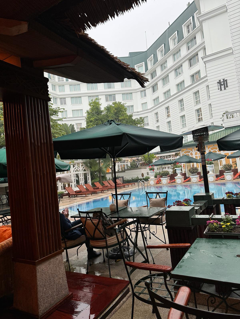 overcast pool