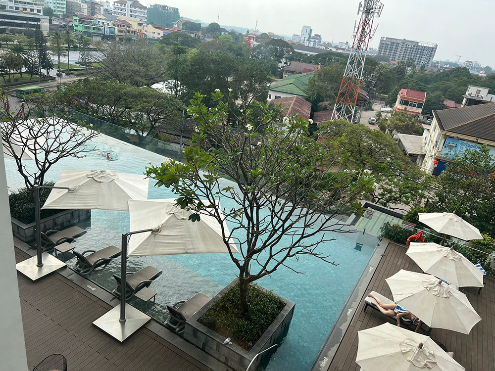 pool viewed from above