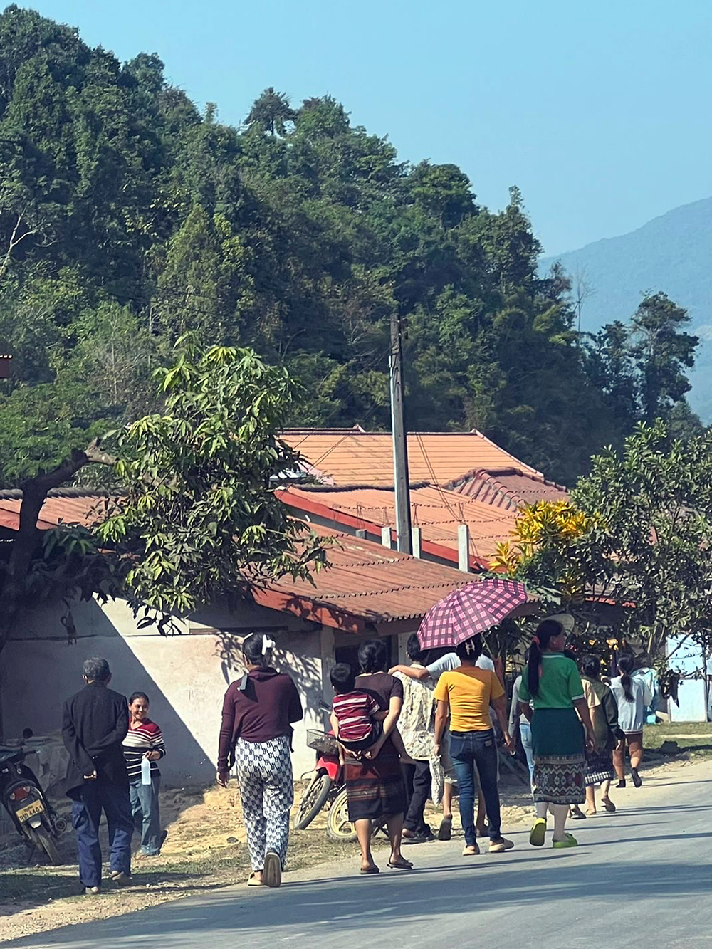 people out strolling