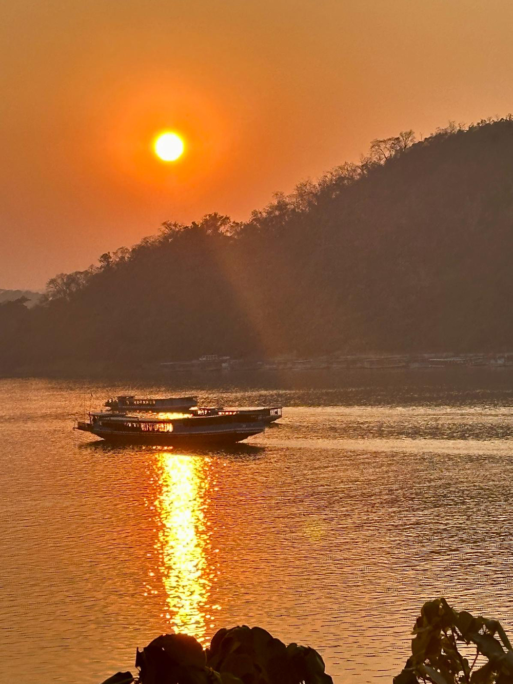 little boat at sunset