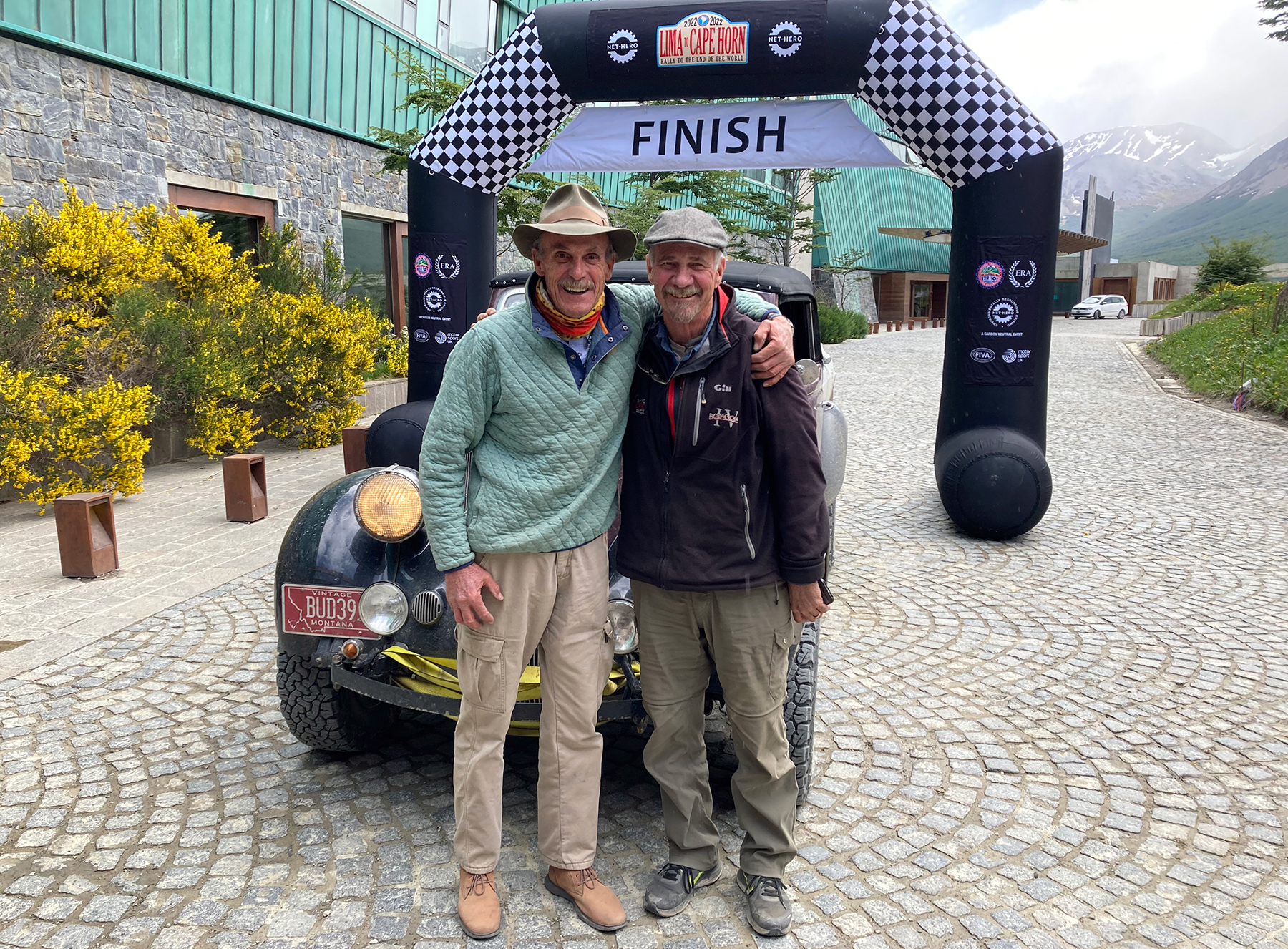 Tim and Jim at the finish