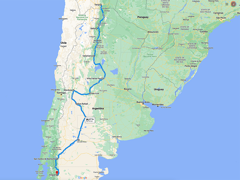 Map of Argentina