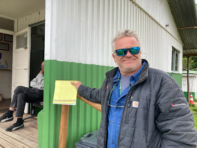 Chris at the Border Station