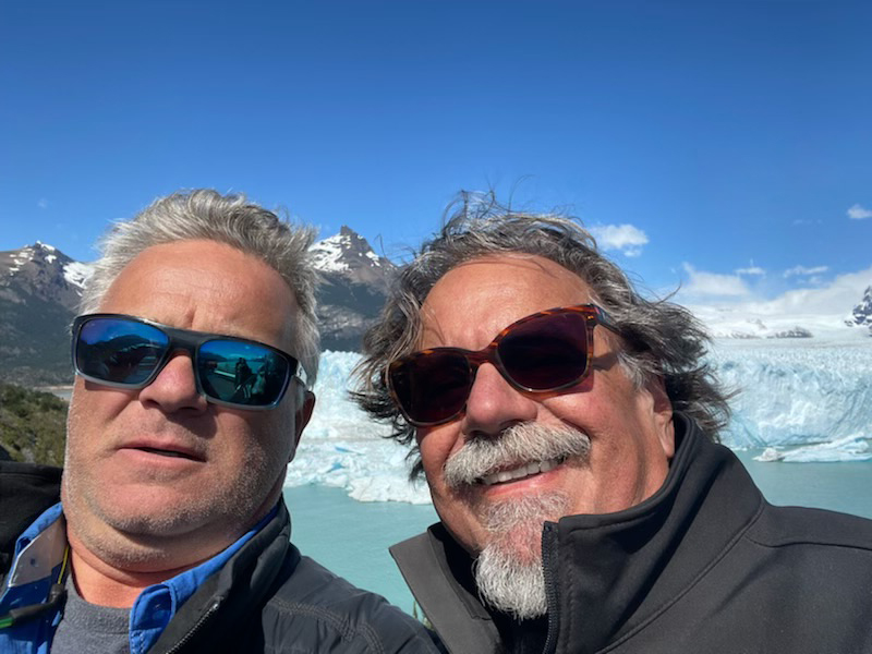 Chris and Jeff at the Glacier Overlook