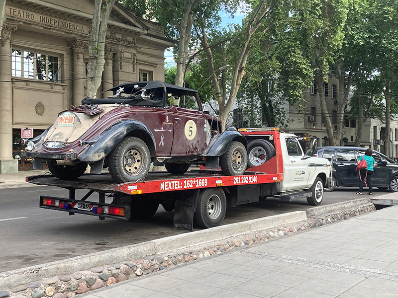 Loaded on the flatbed