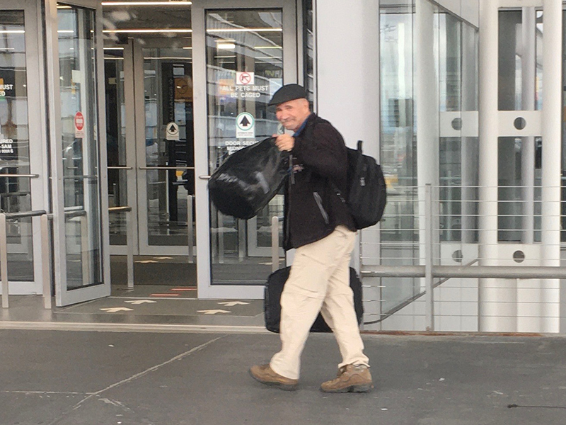 Tim at the airport