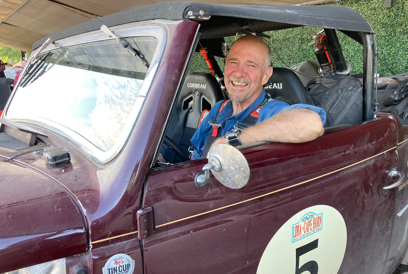 Tim in the Ford on Nov 5th