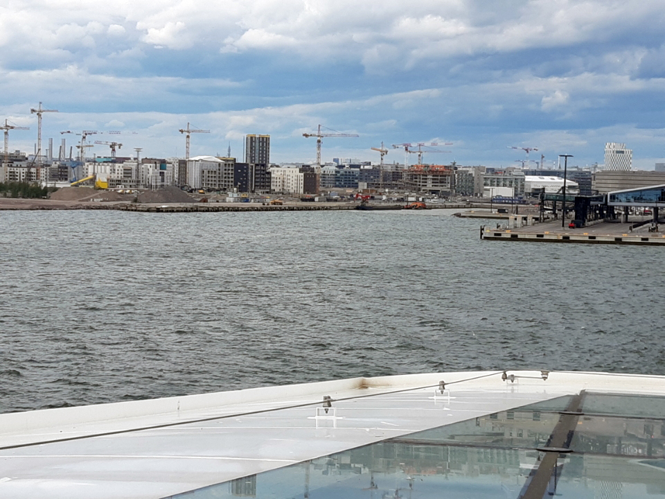View from the Ferry, leaving Finland