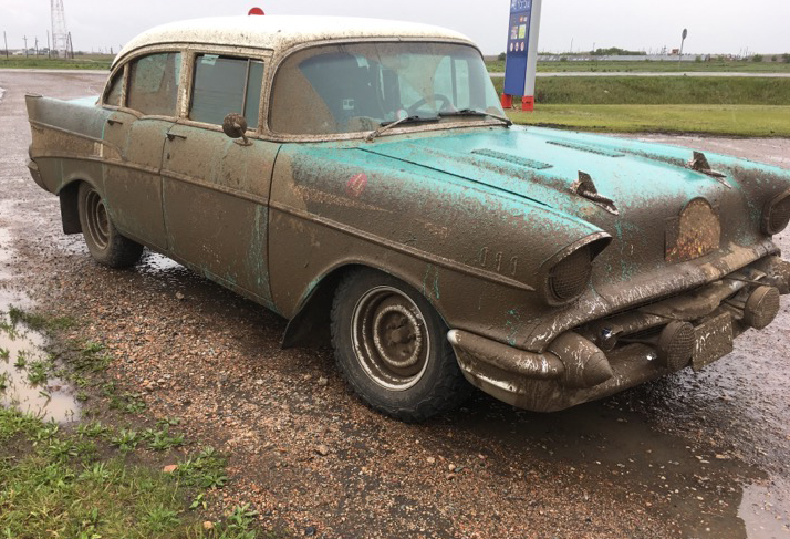 Mud Covered Chevy