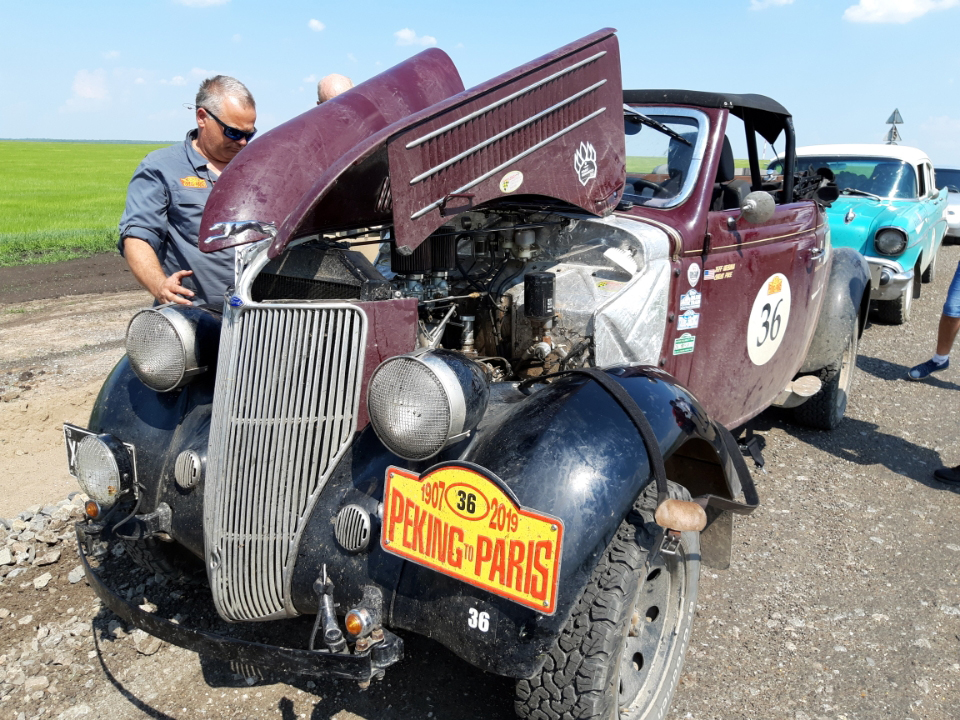 Pulled over on the highway