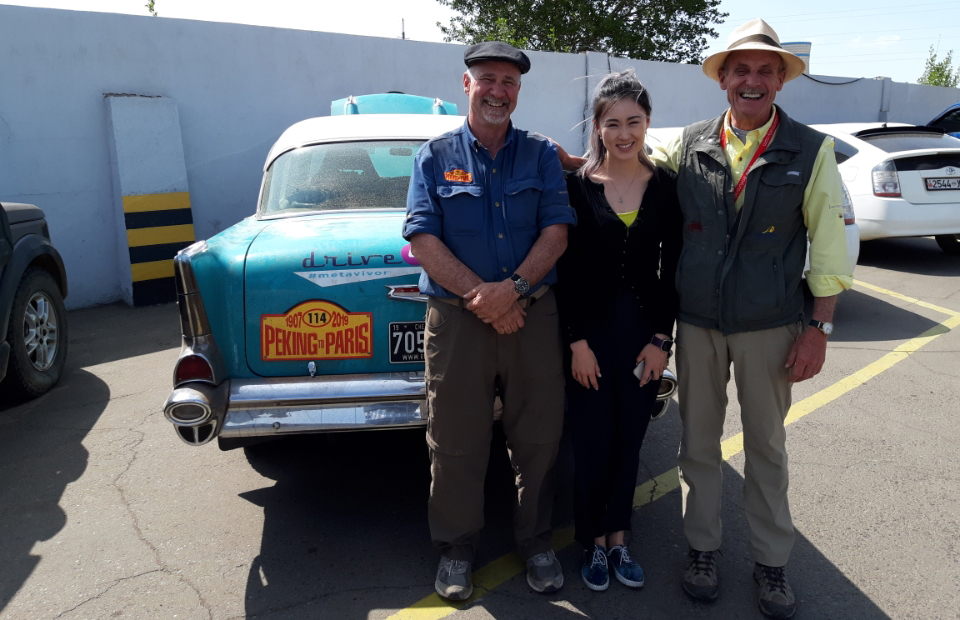 Jim and Tim with the translator