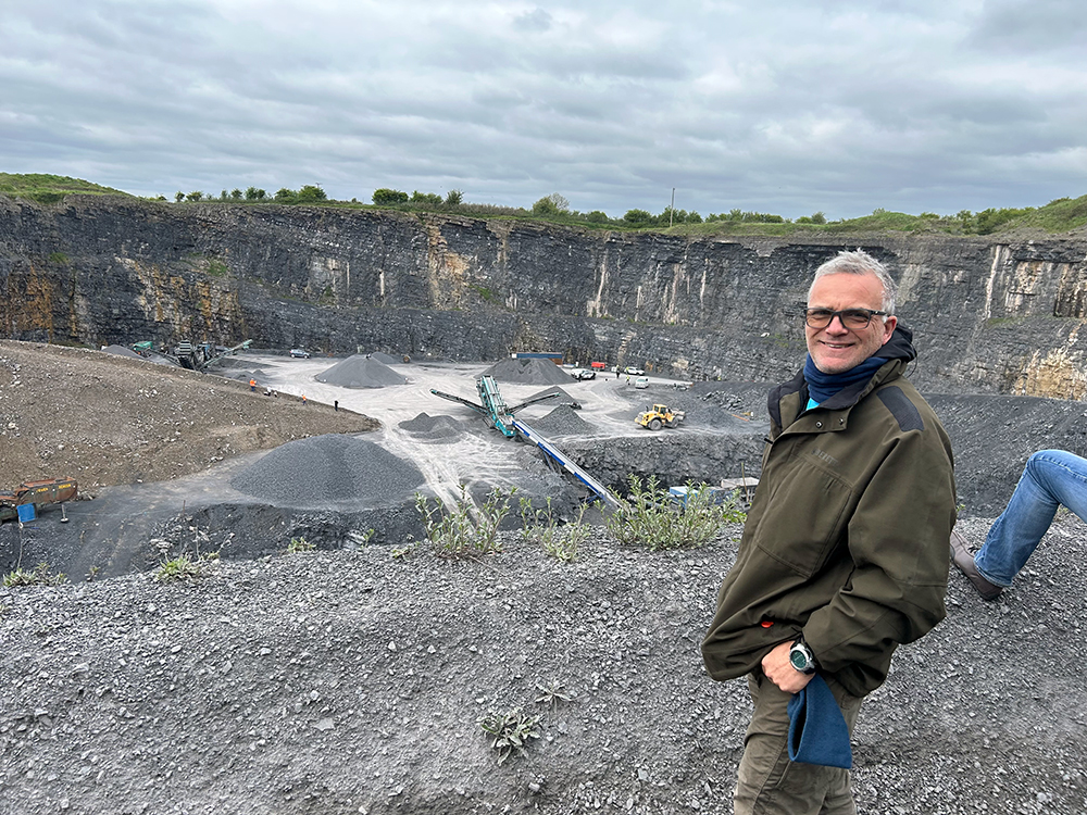 Chris at the gravel pit
