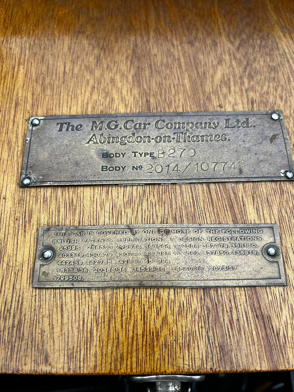 MG Label Plates