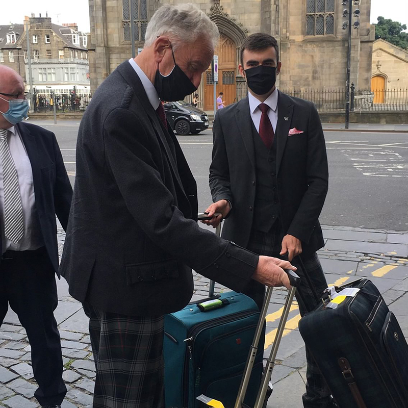 Arriving at The Caledonian